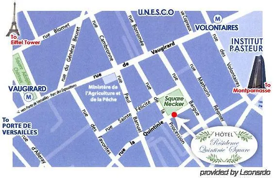 ** Appart hôtel Hôtel Résidence Quintinie Square Paris France